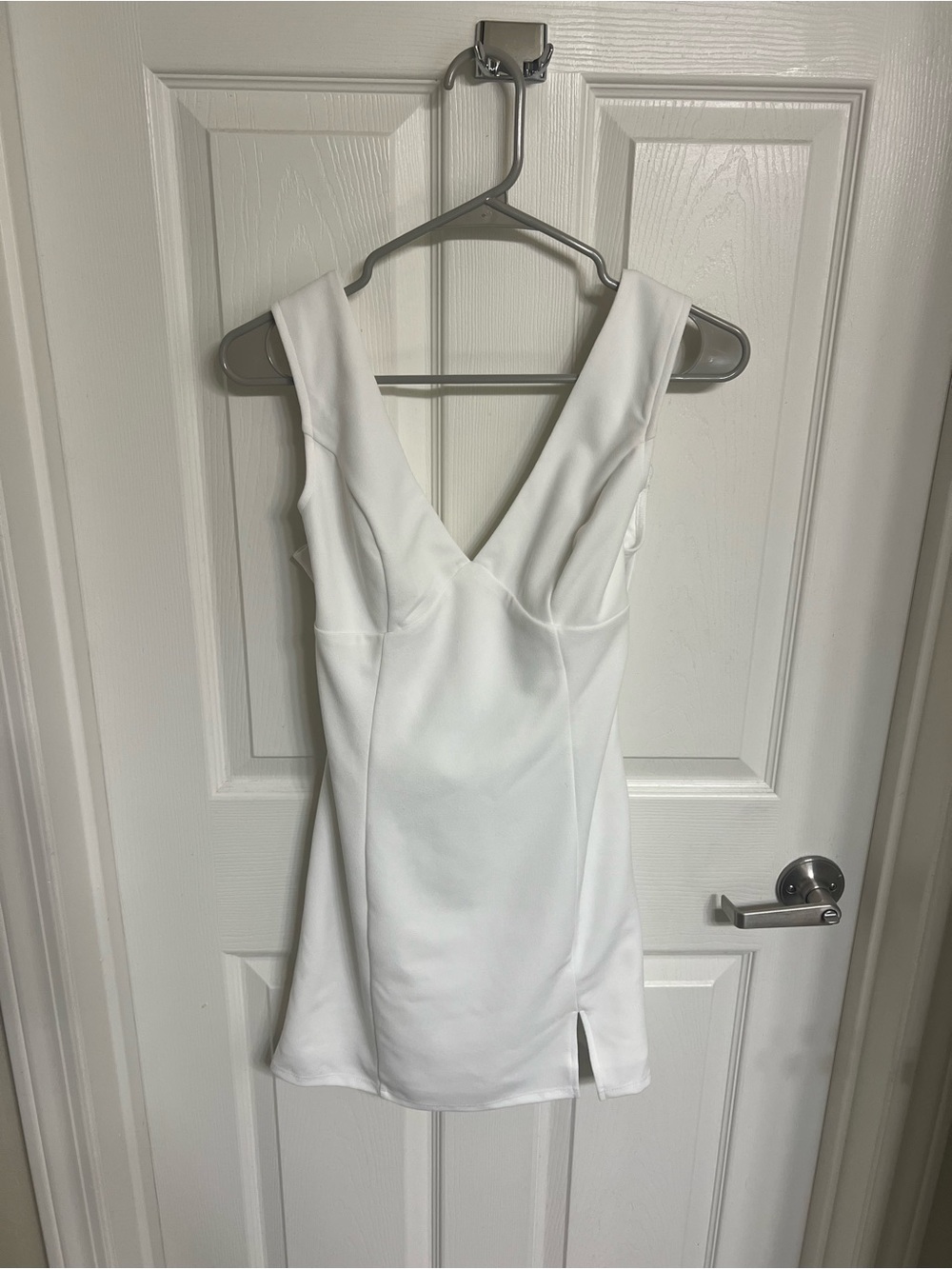 Lulu’s White Cowl Back Dress